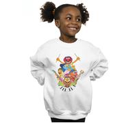 Disney Girl's The Muppets Dr Teeth & The Electric Mayhem Sweatshirt in White | Size: 3-4 Years Disney White 3-4 Years