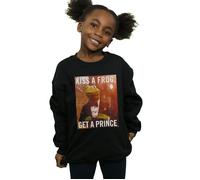 Disney Girl's The Muppets Kiss A Frog Get A Prince Sweatshirt in Black | Size: 3-4 Years Disney Black 3-4 Years