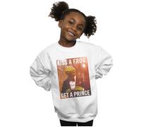 Disney Girl's The Muppets Kiss A Frog Get A Prince Sweatshirt in White | Size: 3-4 Years Disney White 3-4 Years