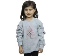 Disney Girls The Nightmare Before Christmas Tree Pink Sweatshirt Sport Grey 5-6 Years