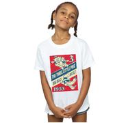 Disney Girl's Three Little Pigs & The Big Bad Wolf Cotton T-Shirt in White | Size: 12-13 Years Disney White 12-13 Years