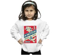 Disney Girl's Three Little Pigs & The Big Bad Wolf Sweatshirt in White | Size: 12-13 Years Disney White 12-13 Years