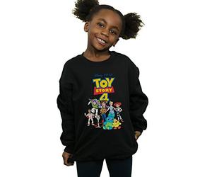 Disney Girls Toy Story 4 Crew Sweatshirt Black 9-11 Years