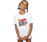 Disney Girl's Toy Story 4 Duke Caboom King Of The Jump Cotton T-Shirt in White | Size: 7-8 Years Disney White 7-8 Years