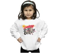 Disney Girl's Toy Story 4 Duke Caboom King Of The Jump Sweatshirt in White | Size: 3-4 Years Disney White 3-4 Years