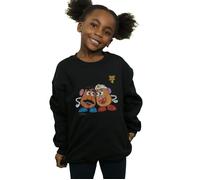 Disney Girl's Toy Story 4 Mr & Mrs Potato Head Sweatshirt in Black | Size: 3-4 Years Disney Black 3-4 Years