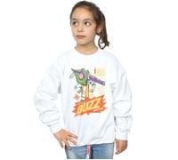 Disney Girl's Toy Story 4 The Original Buzz Lightyear Sweatshirt in White | Size: 3-4 Years Disney White 3-4 Years