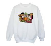 Disney Girl's Trick Or Treat Ursula Villains Sweatshirt in White | Size: 7-8 Years Disney White 7-8 Years