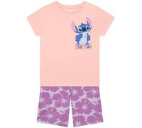Disney Girls Tshirt And Kids Shorts, Stitch Girls Outfit, Lilo And Stitch T Shirt For Summer Clothes, Multicolour 8-9 Years