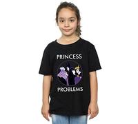 Disney Girls Villains Princess Headaches T-Shirt Black 7-8 Years