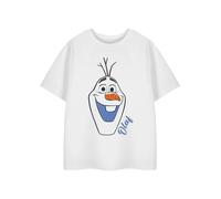 Disney Girls White Olaf Short Sleeved T-Shirt - 7-8 Years