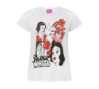 Disney Girls White Snow White, Evil Queen Short Sleeved T-Shirt - 14-15 Years