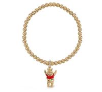 Disney Girls Winnie The Pooh Charm Gold Plated Stretch Bracelet