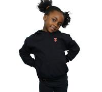 Disney Girl's Winnie The Pooh Tigger Chest Hoodie in Black | Size: 12-13 Years Disney Black 12-13 Years
