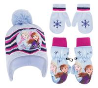 Disney Girls' Winter Hat Mittens Insulated Ski Ages 2-4 Or Frozen Knit Glove Set, Age 4-7 Beanie (Pack of 3)