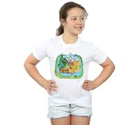 Disney Girl's Zootropolis City Cotton T-Shirt in White | Size: 12-13 Years Disney White 12-13 Years