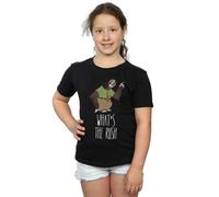 Disney Girl's Zootropolis What´s The Rush Cotton T-Shirt in Black | Size: 9 Years Disney Black 9 Years