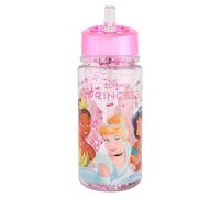 Disney Glitter Water Bottle with Straw, 300ml | BPA-Free Kids Drink Bottle | Sparkling Design | Leak-Proof Flip Lid | Suitable for Children 4+ | Not for Hot or Carbonated Drinks (Frozen)