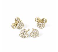 Disney Gold Plated Heart and Minnnie Mouse Earrings Set