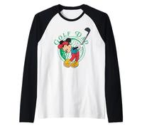 Disney Golf Dad Mickey Mouse Golfing Father's Day Tee Raglan Baseball Tee