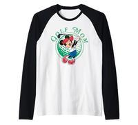 Disney Golf Mom Minnie Mouse Golfing Mother's Day Tee Raglan Baseball Tee