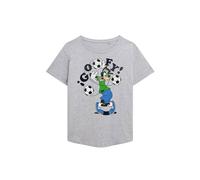 Disney Goofy Football Tangle Fashion T Shirt, Athletic Heather In Light Grey Light Grey