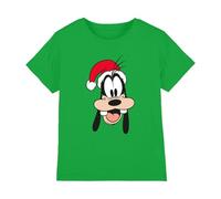 Disney Goofy Santa Hat Kids T Shirt, Kelly Green, 3-4