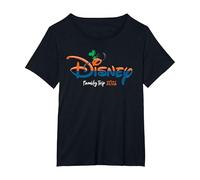 Disney Goofy Script Logo Family Trip 2026 Vacation T-Shirt, Women's Plus, Black, 6X