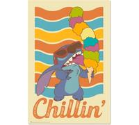 Disney GPE5732 Stitch Chillin Print on Glossy Paper 90 x 60 cm without Frame