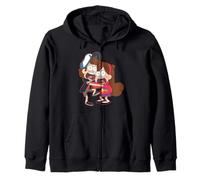 Disney Gravity Falls Dipper and Mabel Pines Zip Hoodie