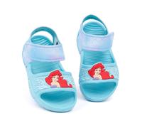 Disney The Little Mermaid Kids Sandals | Girls Ariel Sliders with Supportive Strap | Green Summer Pool & Play Shoes for Toddlers | Slip-on Beach Footwear | Fun Merchandise Gift for Children