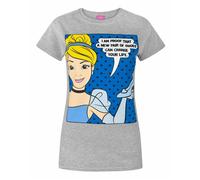 Disney Grey Cinderella Short Sleeved T-Shirt Womens