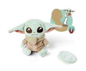 Disney Grogu Shoulder Plush, 12 cm Plush Toy, Suitable from the First Months of Life