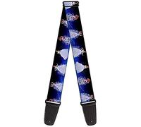 Disney Guitar Strap, Cinderella Transformation Blue Fade, 2 Inches Wide