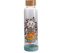 Disney Half Moon Bay The Aristocats Glass Water Bottle - 500ml - Travel Water Bottle Gifts