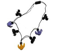 Disney Halloween Light Up Necklace Choose Stitch Mickey Nightmare Before Christmas (Purple/Orange Stitch)