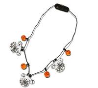 Disney Halloween Light Up Necklace Choose Stitch Mickey Nightmare Before Christmas (Spider Web Mickey)