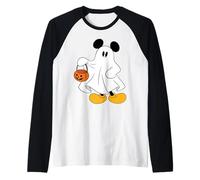 Disney Halloween Mickey Mouse Ghost Costume Trick-or-Treat Raglan Baseball Tee
