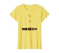 Disney Halloween The Seven Dwarfs Happy Costume T-Shirt, Women, Lemon Yellow, Medium