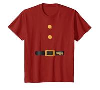Disney Halloween The Seven Dwarfs Happy Costume T-Shirt, Youth, Cranberry Red, Small
