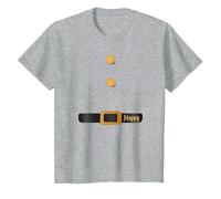 Disney Halloween The Seven Dwarfs Happy Costume T-Shirt, Youth, Heather Grey, Small