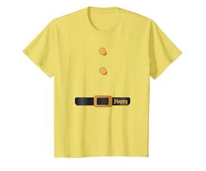 Disney Halloween The Seven Dwarfs Happy Costume T-Shirt, Youth, Lemon Yellow, 2T
