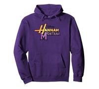 Disney Hannah Montana Logo Pullover Hoodie, Adult Unisex, Purple, Medium