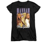 Disney Hannah Montana Montage Ladies T Shirt, Black, X-Large