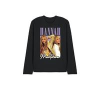Disney Hannah Montana Montage Long Sleeve T Shirt, Black Black