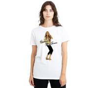 Disney Hannah Montana Pose Ladies T Shirt, White, Large