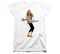 Disney Hannah Montana Pose Ladies T Shirt, White, Medium