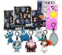Disney Haunted Mansion Blind Bags Party Favors 3 Pack - Bundle with 3 Haunted Mansion Keychain Mystery Figures Plus Tattoos, More | Hanuted Mansion Bag Clips for Kids, Adults