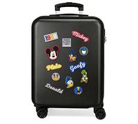 Disney Have a good day Mickey Black Cabin Suitcase 37 x 55 x 20 cm Rigid ABS Combination Lock 34 Litre 2.6 kg 4 Double Wheels Hand Luggage