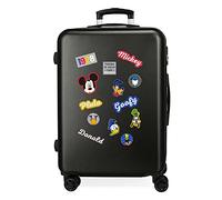 Disney Have a good day Mickey Black Medium Suitcase 48 x 68 x 26 cm Rigid ABS Combination Lock 70 Litre 3.7 kg 4 Double Wheels